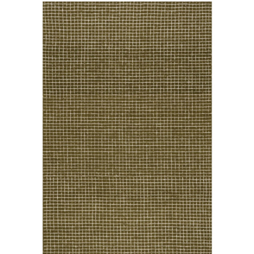 Melrose Checked Rug | Moss 6x9