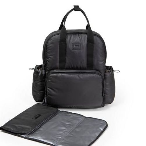 7am Enfant Diaper Bag Backpack with Portable Changing Pad - Water Resistant Shell - Black
