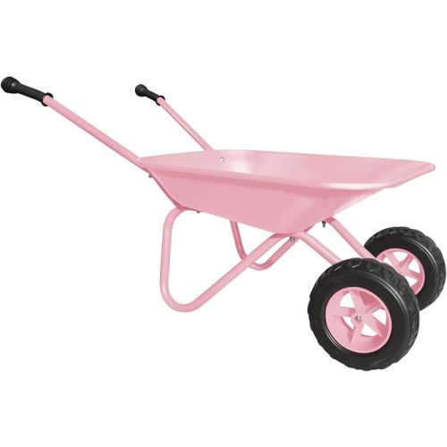 Pink Wheelbarrow Set Gift for Kid Toddler Gardening Tool Wheel Barrow(pink)