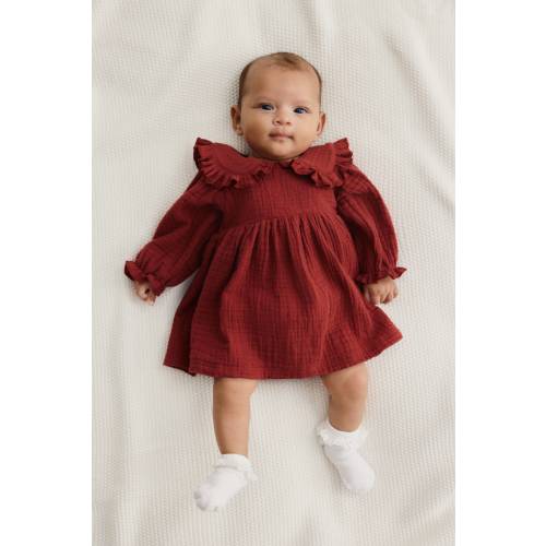 COTTON MUSLIN BODYSUIT DRESS