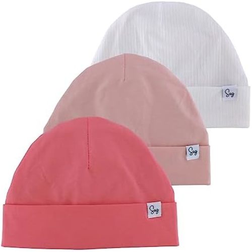 Jersey Beanie Hat for Newborn Baby Boys Girls Silky Satin Lined Hats Bonnet Toddler Infant Little Kids Beanies Caps