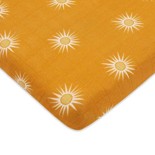 All-Stages Midi Crib Sheet in GOTS Certified Organic Muslin Cotton