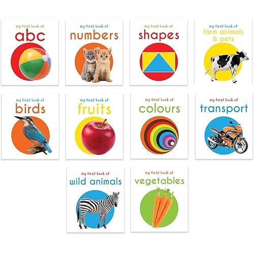 My First Library: Boxset of 10 Board Books for Kids Board book – April 25, 2018
