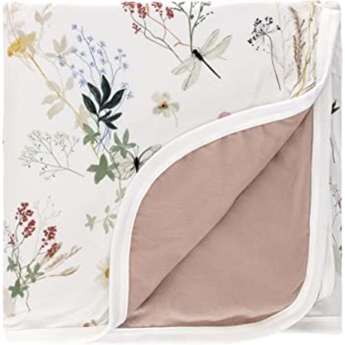 Pobi Baby Premium Baby Blanket, Soft Stretchy Quilt for Babies, Toddlers, Kids (Wildflower)