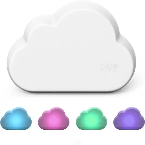Pure Enrichment® PureBaby® Cloud Ultrasonic Cool Mist Humidifier - Whisper-Quiet Variable Mist for Up to 24 Hours of Mist, Color Changing Night Light, BPA-Free, Ideal for Baby Nursery and Kids Bedroom