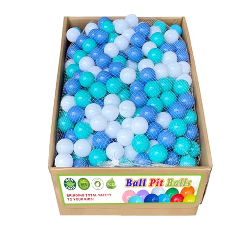 bebikim Soft Ball Pit Balls 200/500/1000/2000 Count Plastic Play Pit Balls for Pet Dogs Ball Pits,BPA Free Pool Balls for Toddles Playhouse Party (2.2")