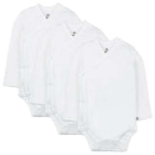 3-Pack Long Sleeve Side-Snap Bodysuits | Color: White. Size: Newborn