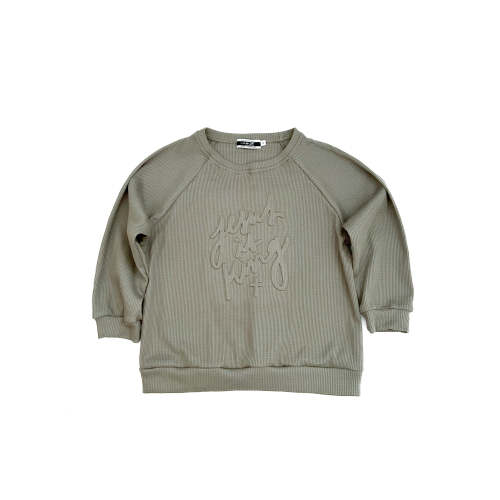 Jesus is King Waffle Crewneck – OUR HOUSE ABOVE