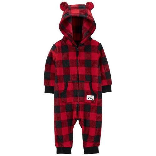 Baby Boy Carter's 1-Piece Buffalo Check Jumpsuit