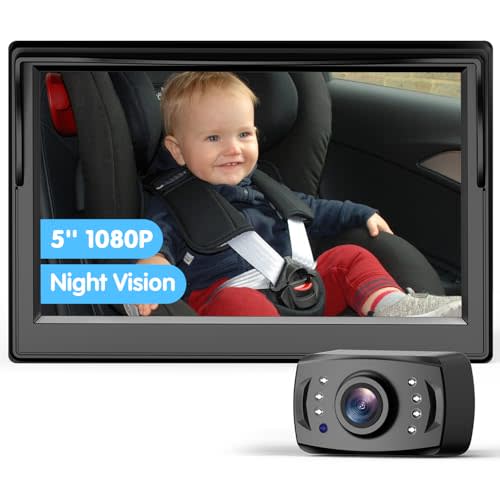 Itomoro Baby Car Camera with 5''HD Display, Car Camera for Baby with Night Vision Function Baby Backseat Camera to Observe The Baby's Movements at Every Moment…