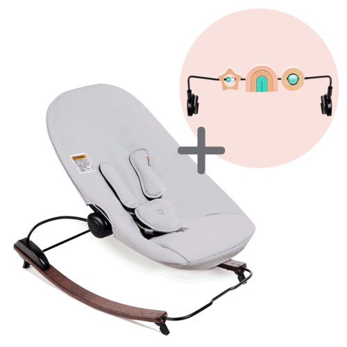 coco go bouncer + toy bar bundle