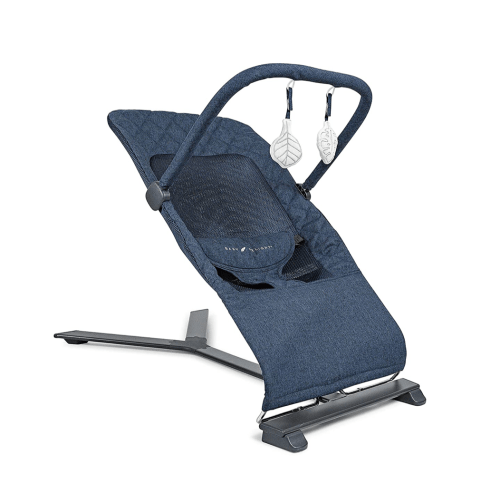 Baby Delight Go With Me Alpine Deluxe Portable Bouncer, Quilted Indigo