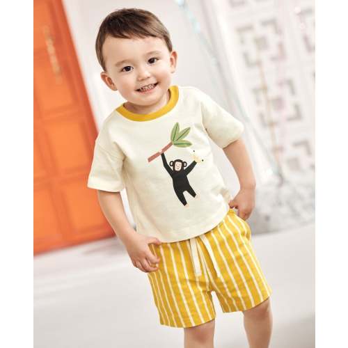 Baby Relaxed Fit Graphic T-Shirt & Shorts Set | Hanna Andersson