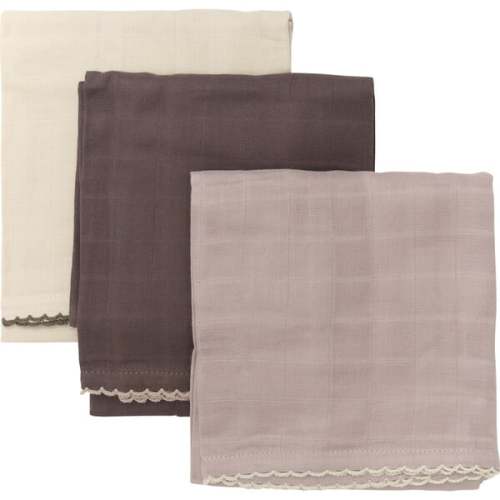 3-Pack Organic Muslin Cloth, Fawn Mix - HutteliHut | Maisonette