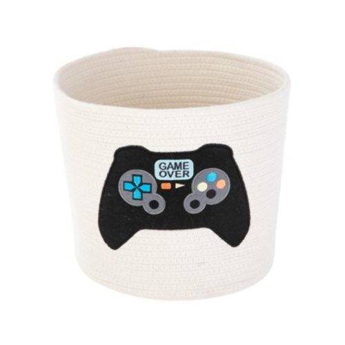 Your Zone Kids Gamer Cotton Rope Storage Basket
