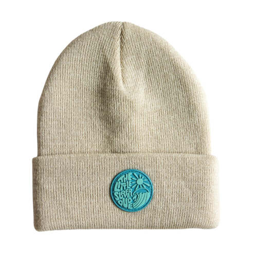 Oat and Blue Logo Little Surfer Dude Beanie