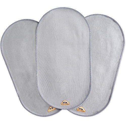 BlueSnail Waterproof Changing Pad Liners 3 Count (14"X26.5", Gray) Bassinet Pad Liner
