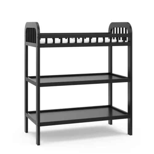Storkcraft Pasadena Black Changing Table with Pad