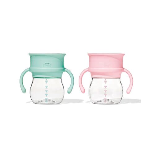 Tot Transitions 6 Oz 360 Cup W. Handles - 2 Pack