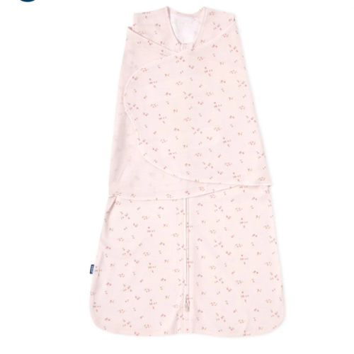 Pink Floral Cotton Swaddle Newborn | HALO