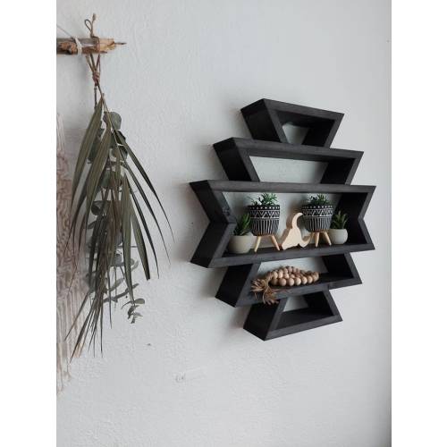 Izel Aztec Wood Shelf