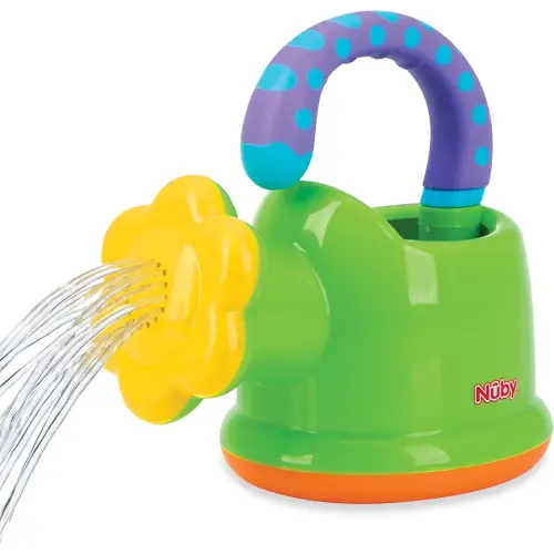 Nuby Watering Can Bath or Outdoor Toy for Toddlers and Kids - Spring and Summer Outside Play -18+ Months - Interactive and Fun Baby Bath Essentials