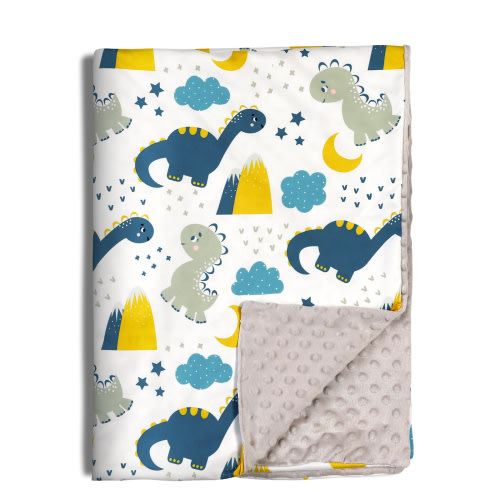 Gllquen Baby Blanket Unisex Newborn, Ultra Soft Minky with Double Layer Dotted Backing Receiving Dinosaur Blankets, for Toddler Infant Baby Nursery Bed Blankets Stroller Crib Shower Gifts, 30"x 40"