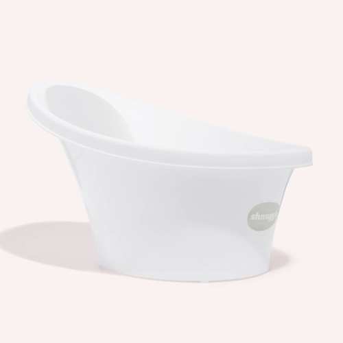 Bath with Plug - White