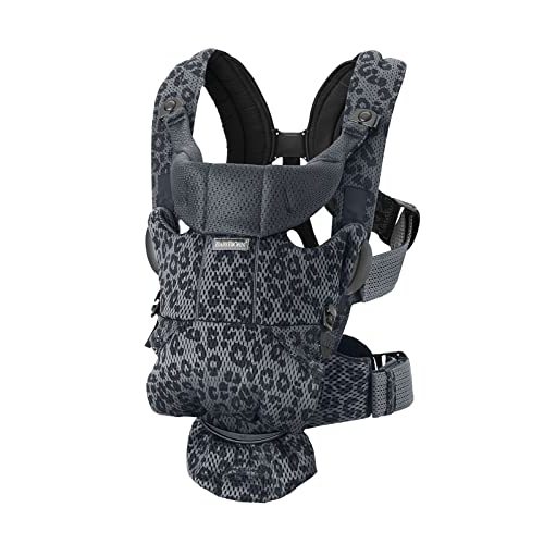 BabyBjörn Baby Carrier Free, 3D mesh, Anthracite/Leopard