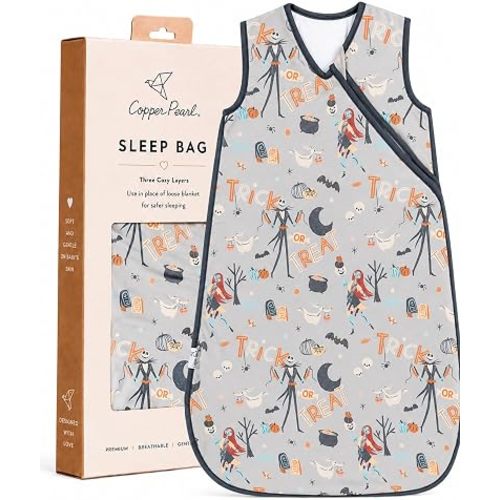 Copper Pearl Premium 3-Layer Knit Sleep Bag 1.7 TOG 'Nightmare Before Christmas' - 12-18 Month