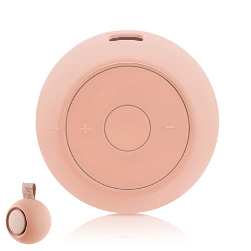 Sound Machine Travel Case for Hatch Rest Go, Silicone Portable Audio Speaker Sound Protective Cover Carrying Case for White Noise Machine(Light Pink)