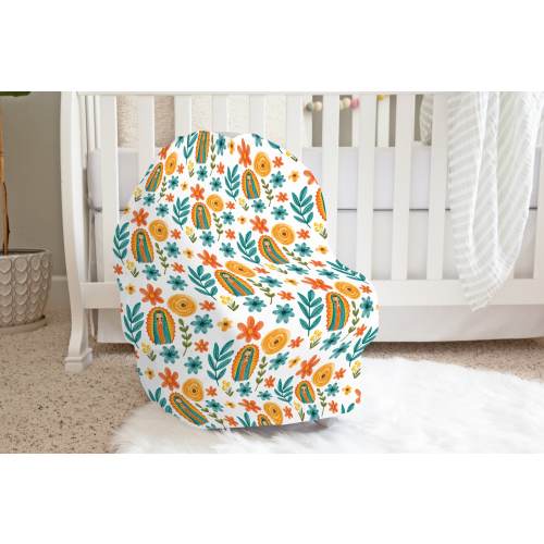Our Lady of Guadalupe Catholic Nursing Cover Catholic Carseat Cover Catholic Baby Gift Catholic Baptism Gift Virgen de Guadalupe