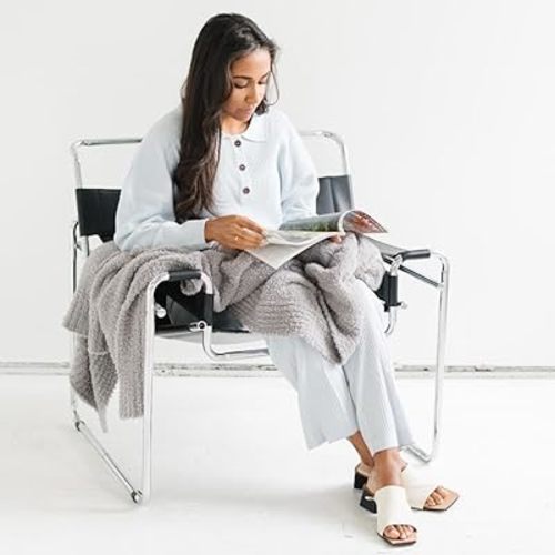 SARANONI Bamboni Baby Blanket | Luxury Plush Super Soft Blanket | Breathable Comfy Blankets for Kids and Teens | Gray - 40" x 60"