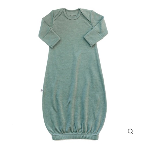 Merino Wool Baby Gown |Natural Merino Wool Baby Sleepwear – Woolino