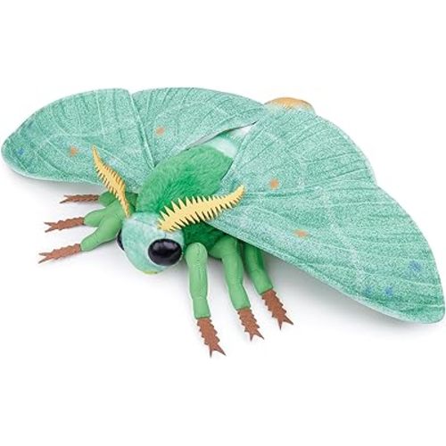 Simulation Emerald Moth Plush Toy, 14in Realistic Emerald Moth Stuffed Animal Children's Toys
