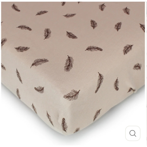 Oatmeal Feather | Organic Crib Sheets – L'ovedbaby
