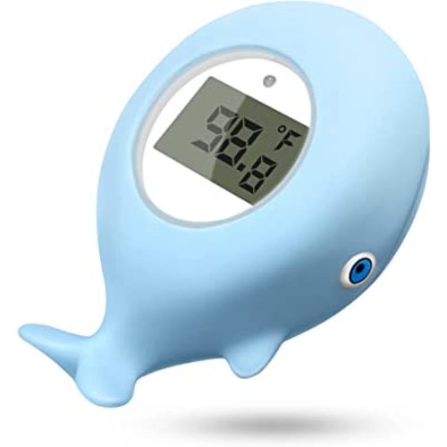 Baby Bath Bathtub Thermometer for Infant - Safety Bath Tub Water Temperature Digital Thermometer - Floating Bathing Toy Gift for Kids Newborn Mother with Flashing Temperature Warning