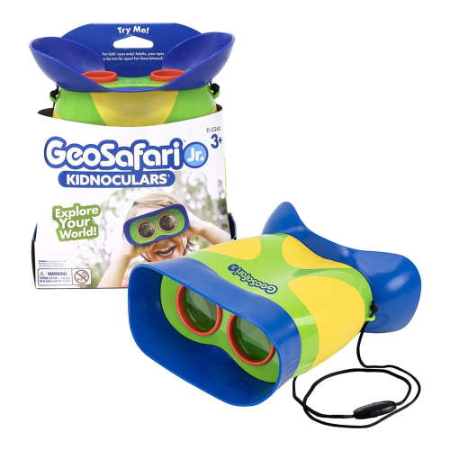 Educational Insights GeoSafari Jr. Kidnoculars: Toddler & Child Explorer 2X Binoculars, Science Set for Ages 3+