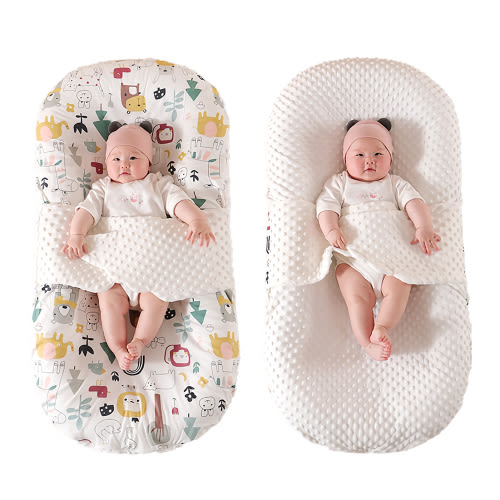 Rabbit Kids Lounger,kids chaise longue for kids sleeping in bed,Bionic Design,Double-Sided Design Cover with Anti-Startle Design,Lounger Pillow Soft Breathable(0-24 Months)