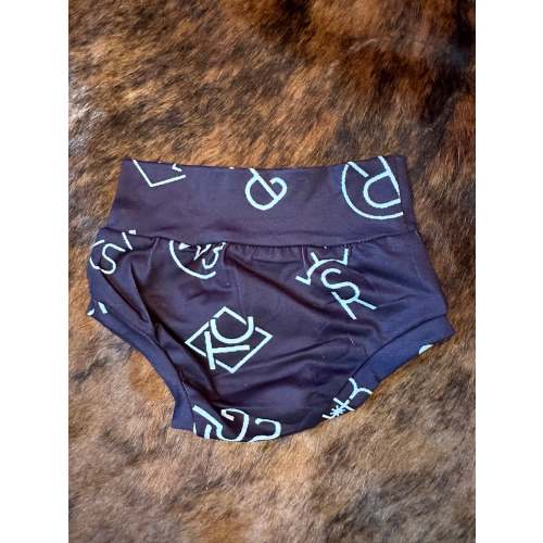 Black brands baby bummie shorts