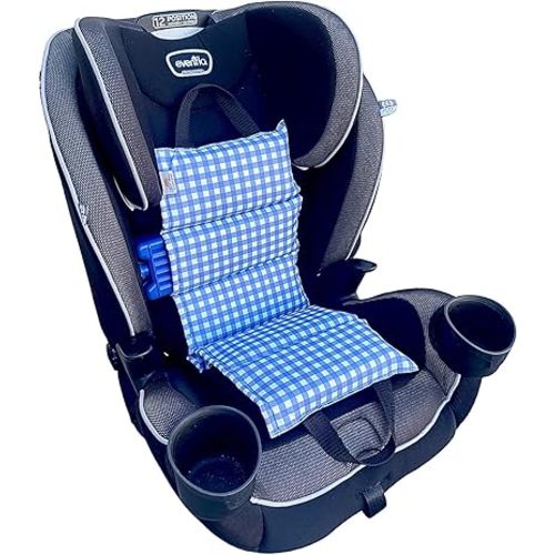 Original Car Seat Cooler Washable Insulated Ice Pack Infant Car Seat Cooling Cushion Mat for Hot Weather Multifunctional Baby Cooling Pad (Gingham)