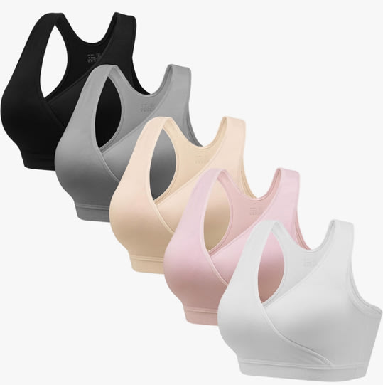 HBselect Maternity Nursing Sleep Bra for Breastfeeding Wireless Bralette