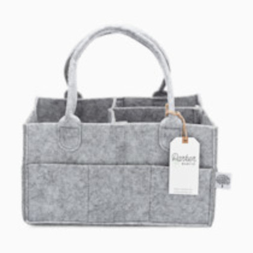Parker Baby Co. Felt Diaper Caddy - Gray, Regular