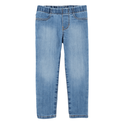 Baby Medium Wash Elastic-Waist Jeggings - OshKosh | Carter's