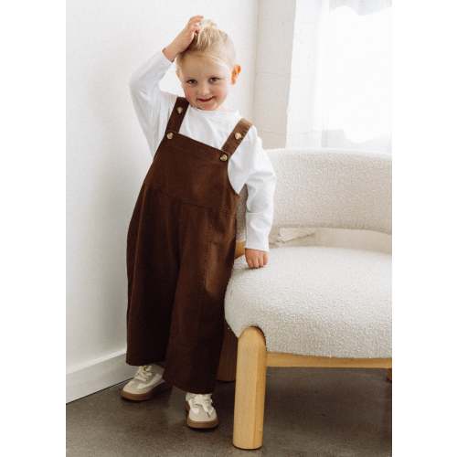 Oversized Overalls- Brown