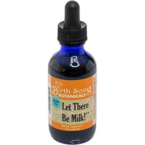 Let There Be Milk, Organic Lactation Tincture, Herbal Breastfeeding Supplement with Fenugreek, Alcohol Free, 2oz Bottle