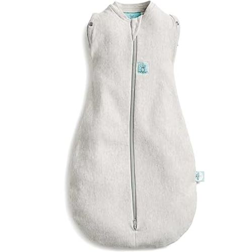 ergoPouch 1 tog Baby Sleep Sack 6-12 Months - Baby Sleeping Sack for Warm & Cozy Nights - Cocoon Swaddle Sack Baby Keeps Calm & Relaxed (Grey Marle)
