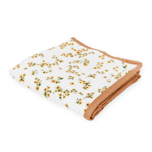 Original Deluxe Muslin Quilt - Ditsy Sunflower