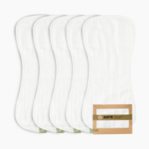 KeaBabies Softe Muslin Baby Burp Cloth - Soft White, One Size, 5