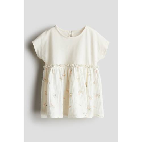SHORT-SLEEVED COTTON DRESS